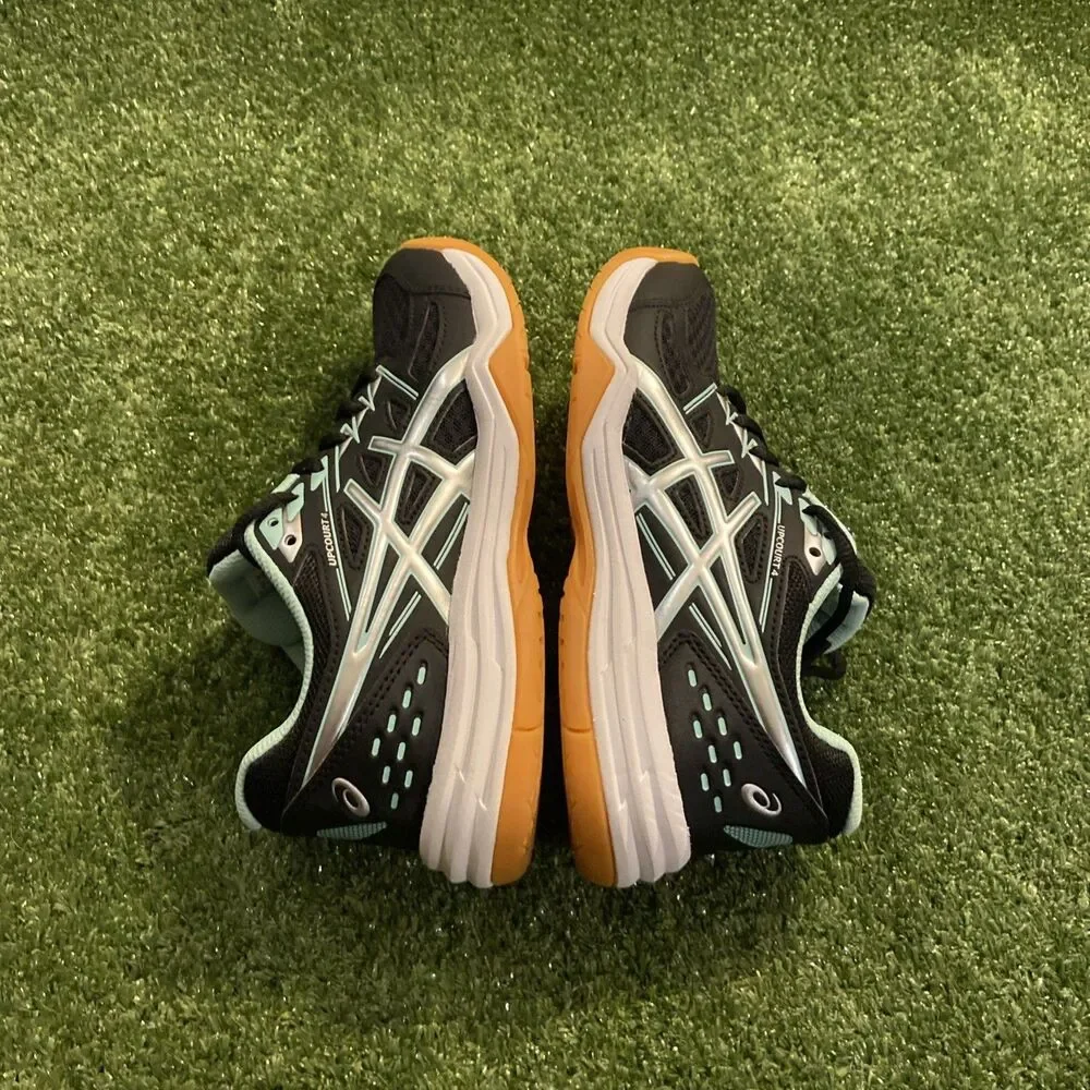 Asics Up Court 4 Women's Size 4.5 Shoes Black Mint Athletic Gym Sneakers